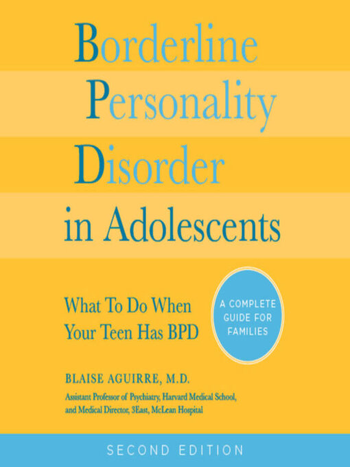 Title details for Borderline Personality Disorder in Adolescents by Blaise Aguirre - Wait list